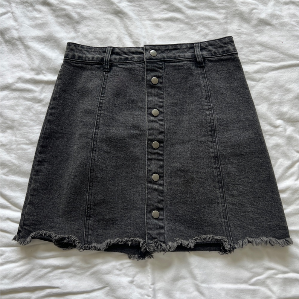 Miami Black Skorts with Distressed Hem